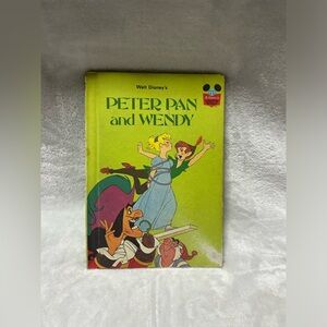 Vintage Peter Pan and Wendy Walt Disney Hardcover Book